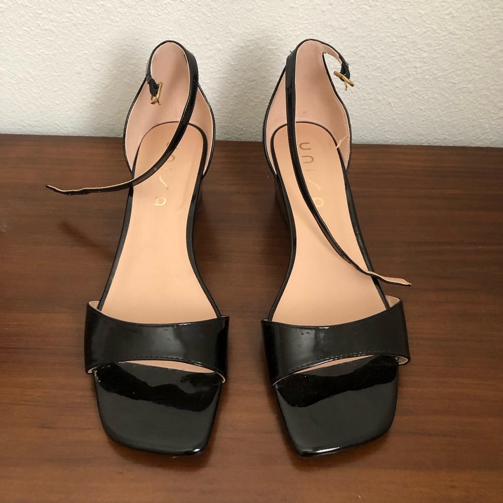 Unisa Black Patent Heels